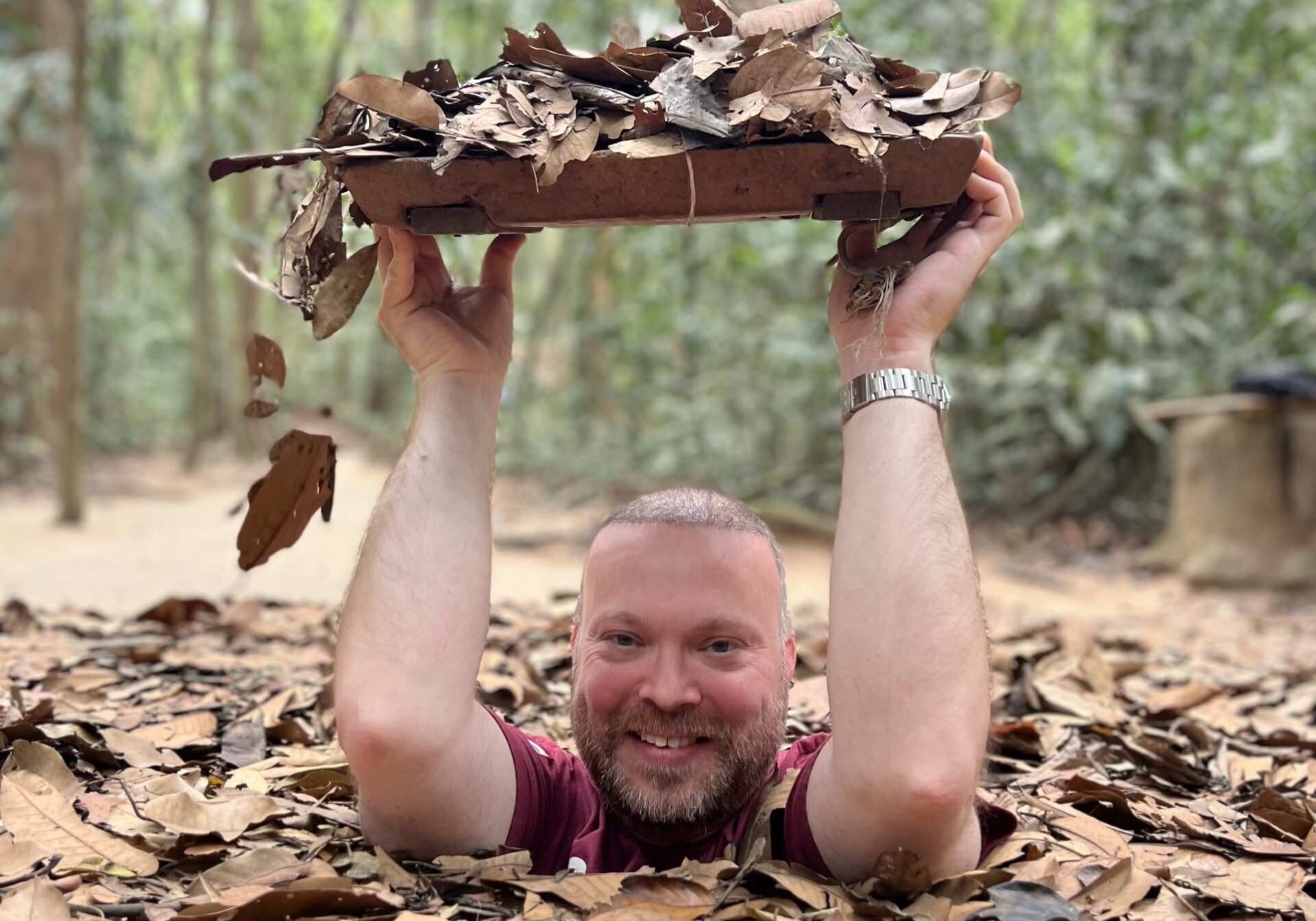 Cu Chi Tunnel Trap door